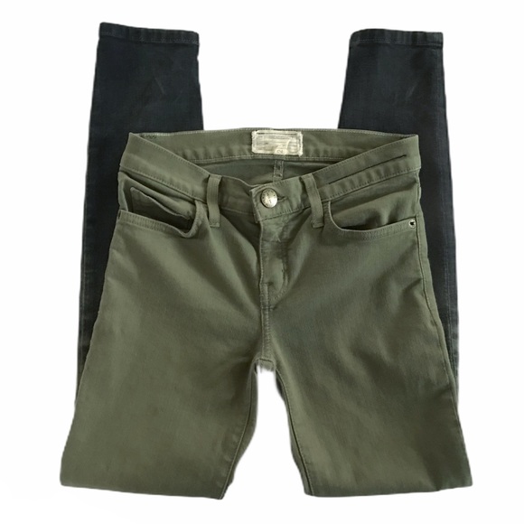 Current/Elliott The Stiletto Ombré Dark Army Green - Picture 4 of 7